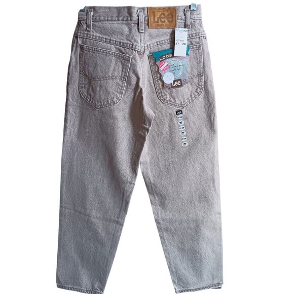 Vintage Mens Lee Jeans 27x28 1980's LOOSE FIT TAPERED PREP FOXTAIL DENIM JEANS - Picture 2 of 5